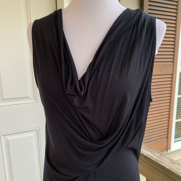 Tahari Drape Neck Dress. Size L - Picture 2 of 5